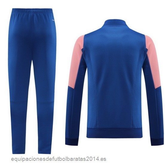 Nuevo Conjunto Completo Ropa Deportiva Con Cremallera Larga Lyon 23/24 Azul Rosa Baratas
